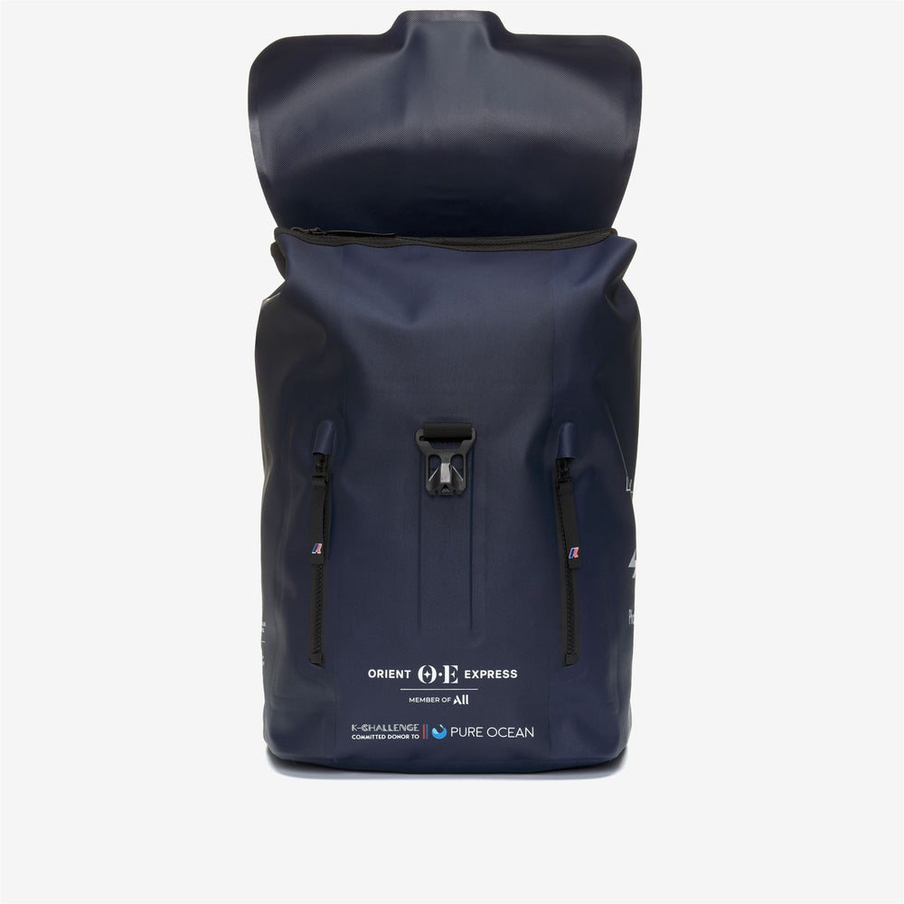 Bags Unisex HYERES ORIENT EXPRESS TEAM AC Backpack BLUE DRESS Dressed Front (jpg Rgb)	
