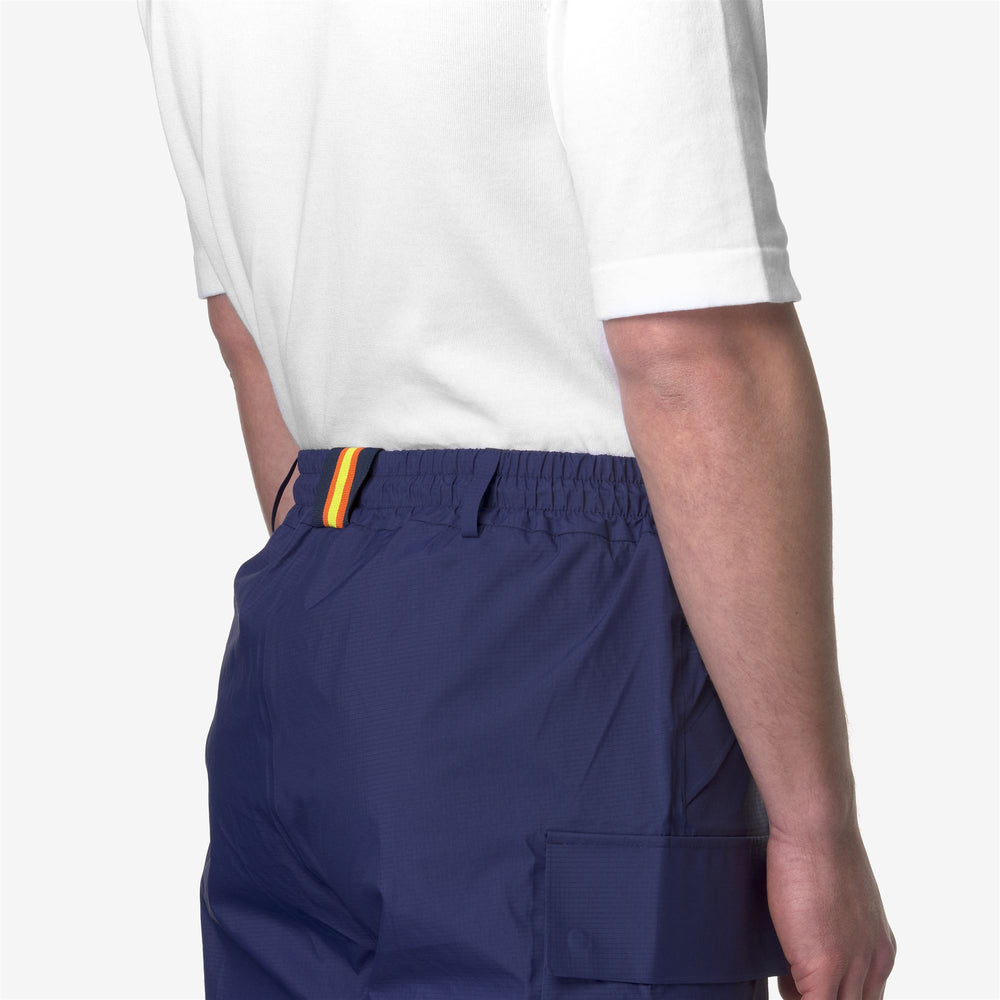 Shorts Unisex LEO-SHELL Sport  Shorts BLUE MD COBALT Detail Double				