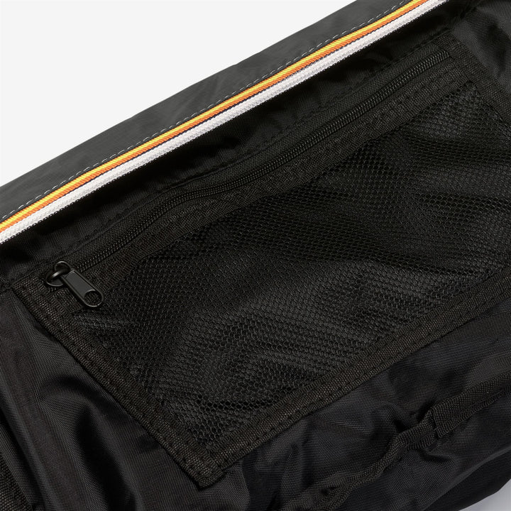 Bags Unisex LE VRAI 3.0 SYLVAIN Waist  Bag GREEN BLACKISH Dressed Side (jpg Rgb)		