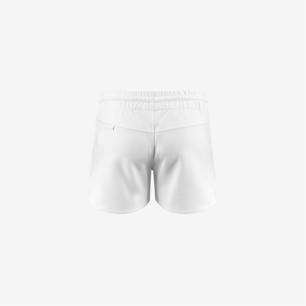 Shorts Girl P. RYKIELLE INTERLOCK Sport Shorts WHITE Dressed Front (jpg Rgb)	