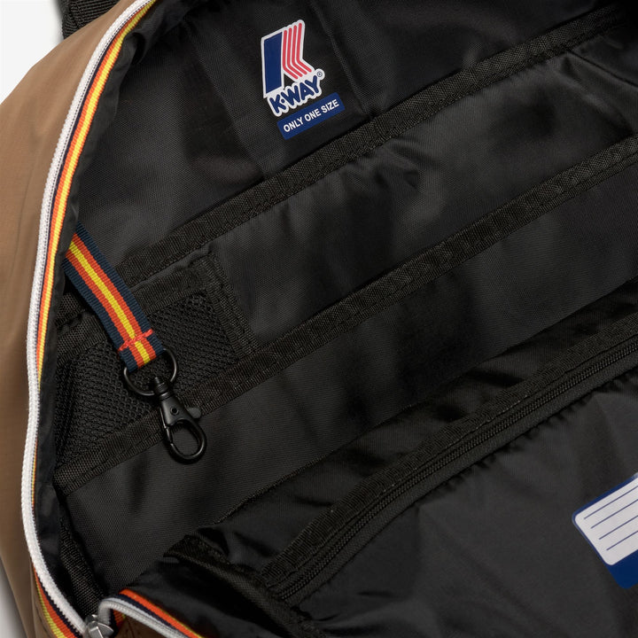 Bags Unisex LAON Backpack BROWN CORDA Dressed Side (jpg Rgb)		