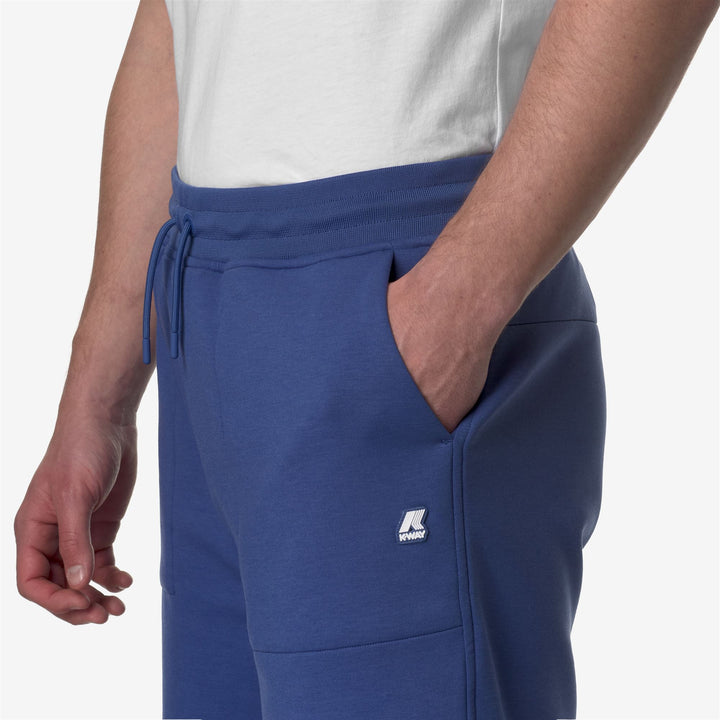 Shorts Man THEOTIME LIGHT SPACER Sport  Shorts BLUE FIORD Detail Double				
