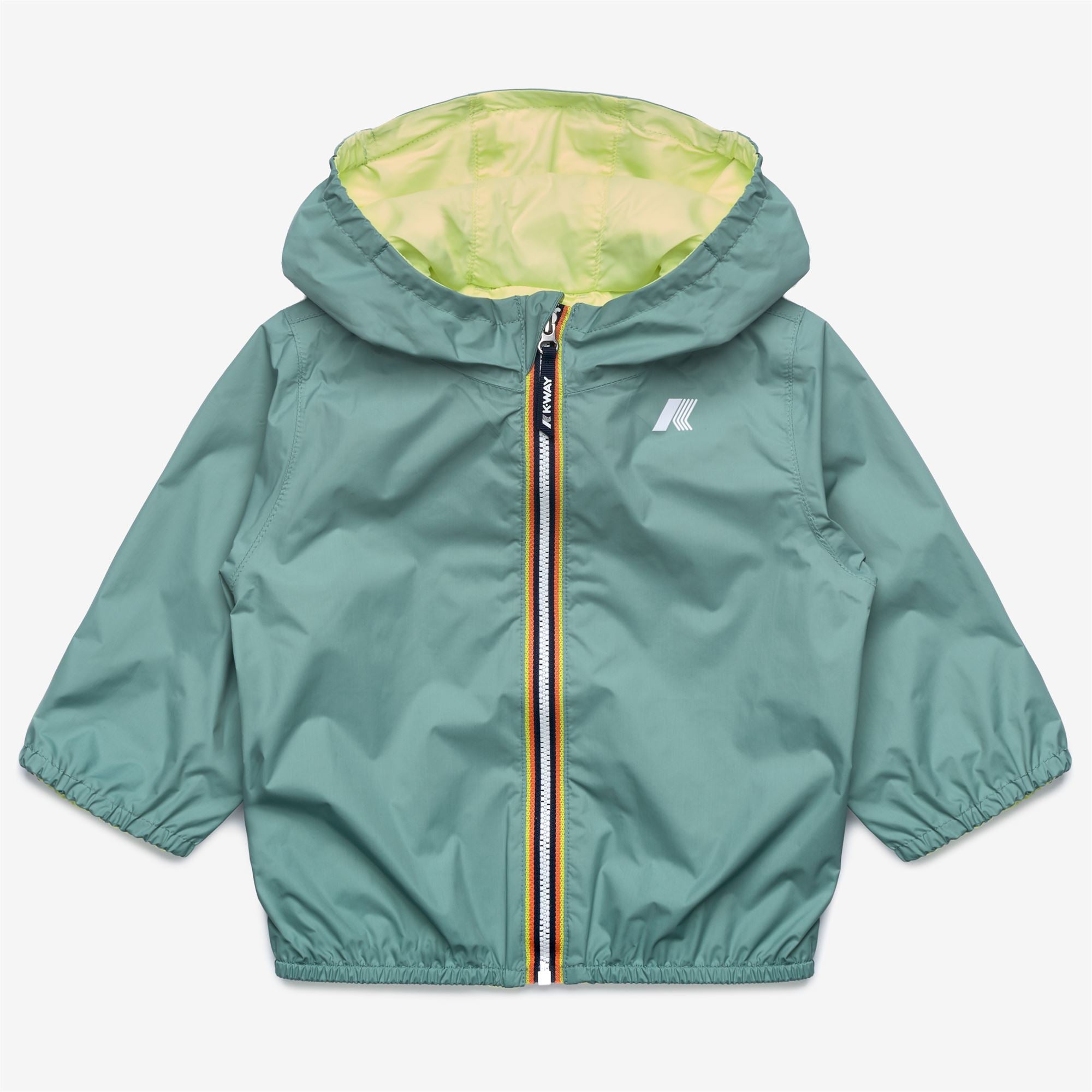 Jackets Kid unisex E. JAKE PLUS.2 REVERSIBLE Short GREEN MINE