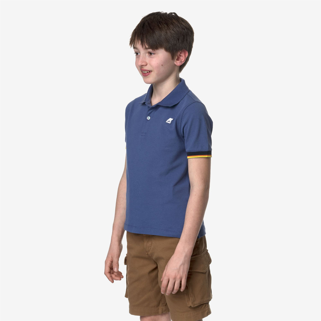 Polo Shirts Boy P. VINCENT Polo BLUE FIORD Detail (jpg Rgb)			