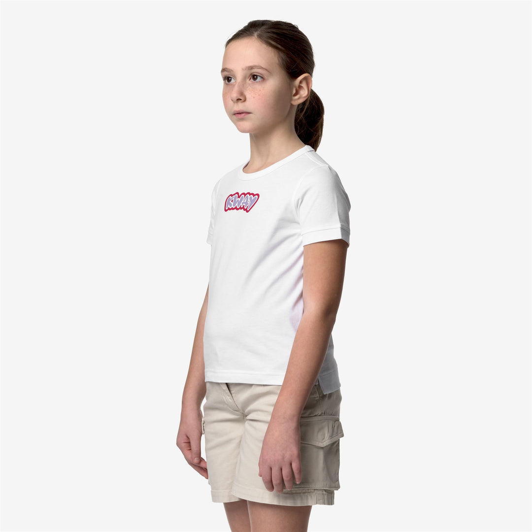 T-ShirtsTop Girl P. EMEL GRAPHIC T-Shirt WHITE Detail (jpg Rgb)			