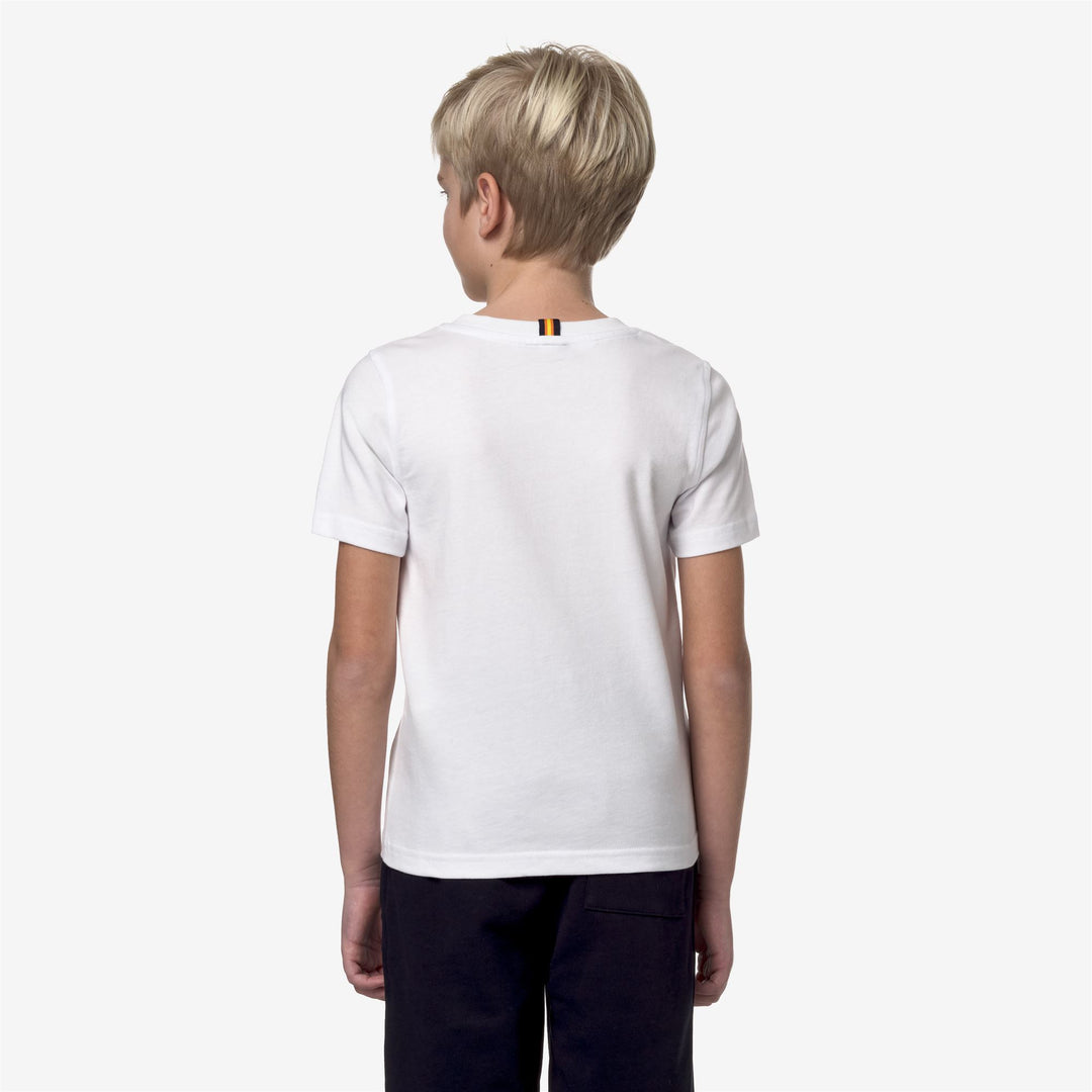 T-ShirtsTop Boy P. ODOM PUZZLE T-Shirt WHITE Dressed Front Double		