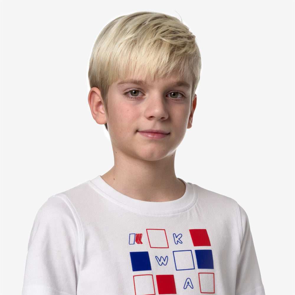 T-ShirtsTop Boy P. ODOM PUZZLE T-Shirt WHITE Detail Double				
