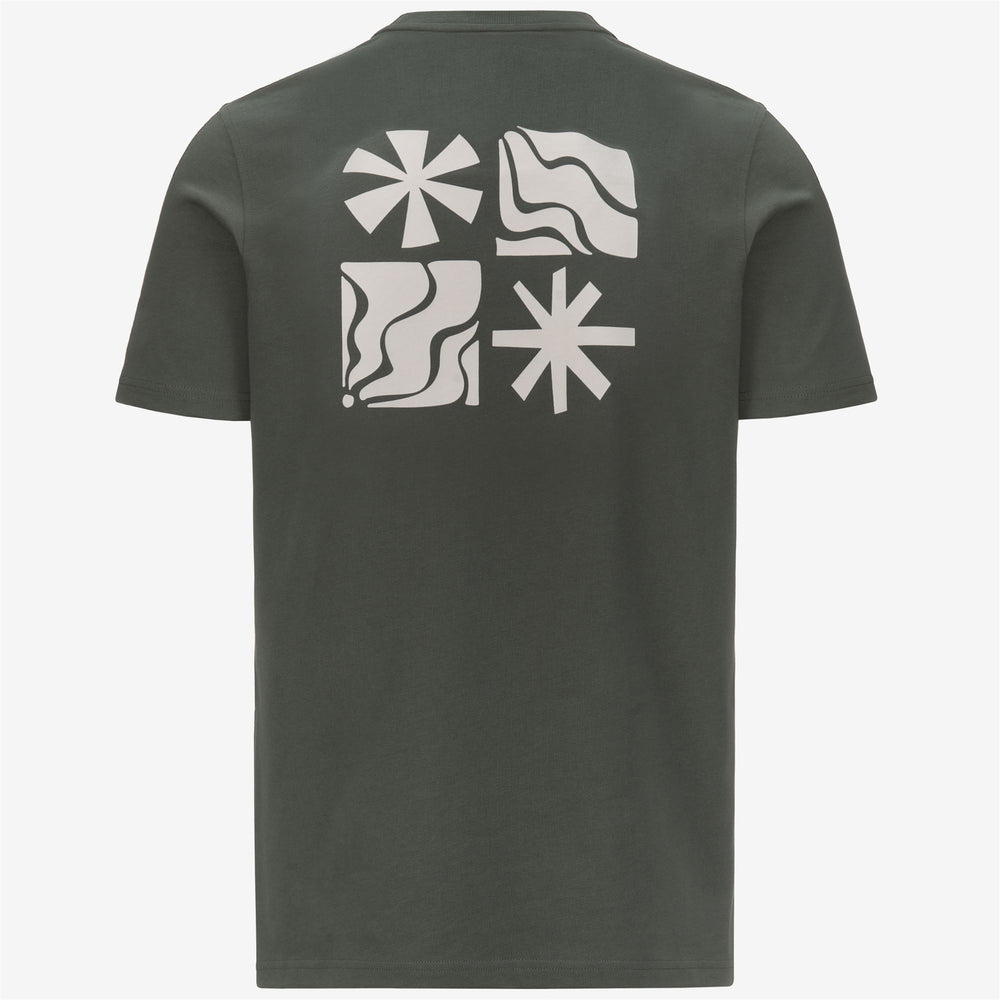 T-ShirtsTop Unisex ODOM LF T-Shirt GREEN BLACKISH Dressed Front (jpg Rgb)	