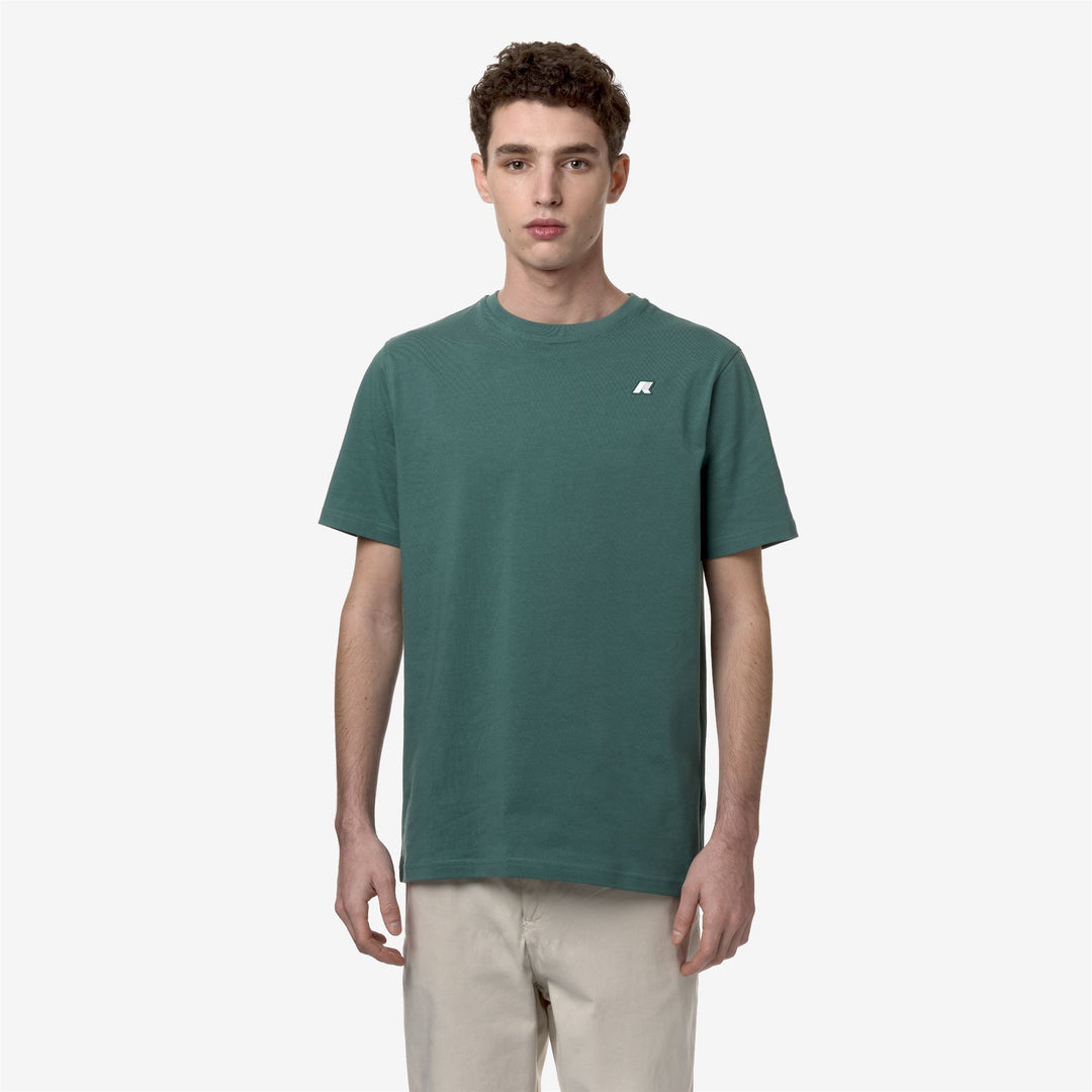 T-ShirtsTop Man ODOM LETITRAIN T-Shirt GREEN PALM Dressed Back (jpg Rgb)		