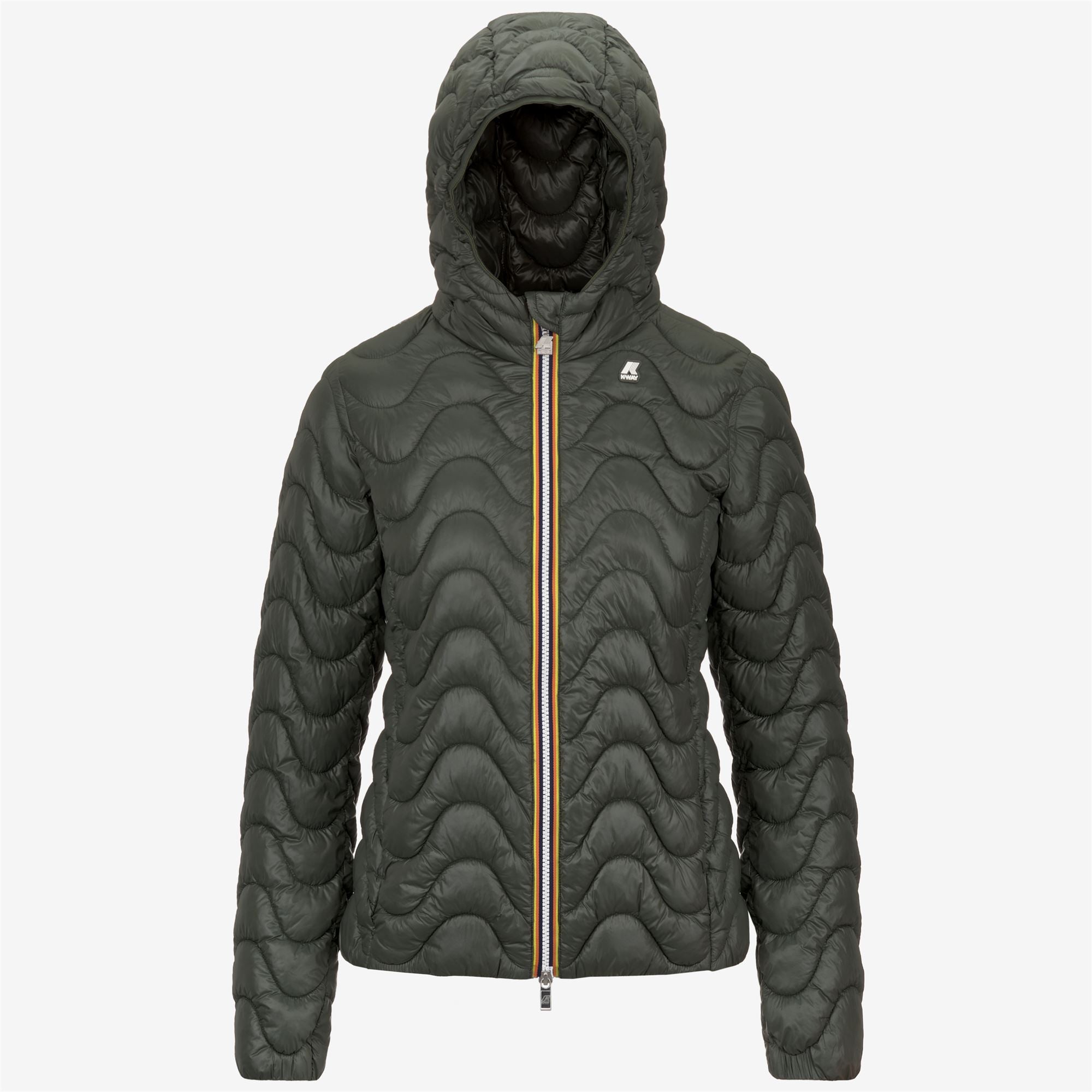 Jackets Woman LILY QUILTED WARM Short GREEN BLACKISH