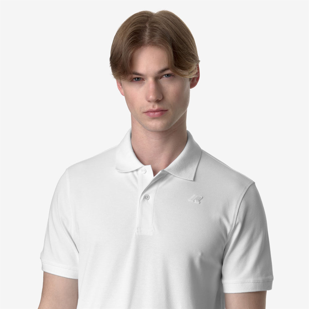 Polo Shirts Man AMEDEE PIQUE Polo WHITE Detail Double				