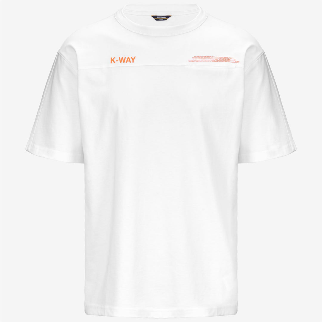 T-ShirtsTop Man FANTOME LETTERING - POCKET T-Shirt WHITE - ORANGE MD Photo (jpg Rgb)			