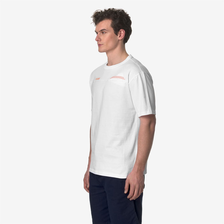 T-ShirtsTop Man FANTOME LETTERING - POCKET T-Shirt WHITE - ORANGE MD Detail (jpg Rgb)			