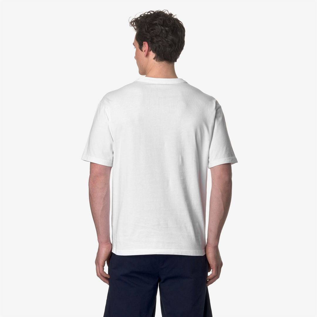 T-ShirtsTop Man FANTOME LETTERING - POCKET T-Shirt WHITE - ORANGE MD Dressed Front Double		