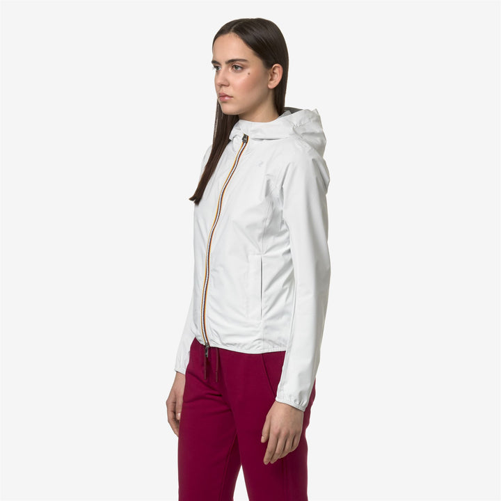 Jackets Woman LILY STRETCH DOT Short WHITE Detail (jpg Rgb)			