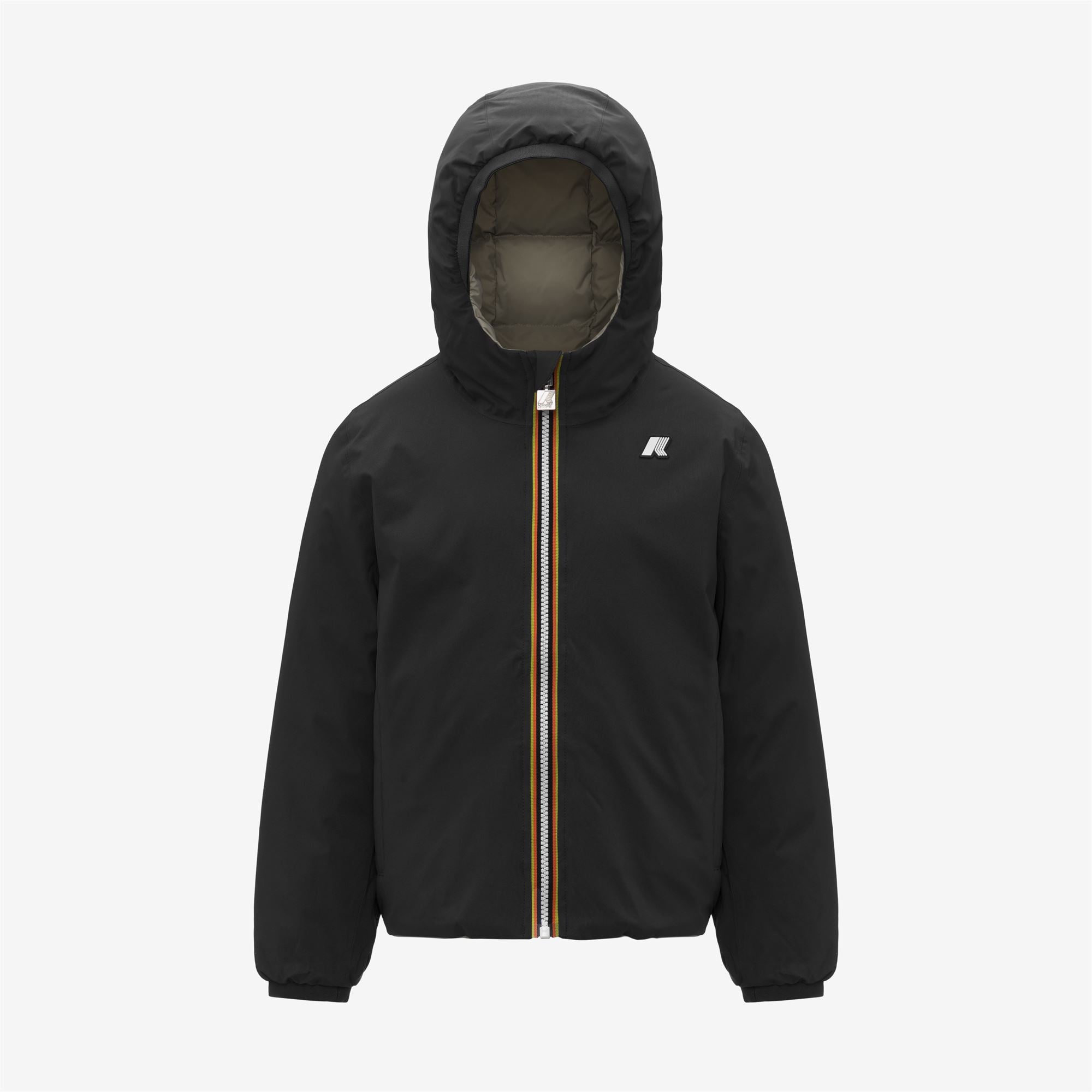 Jackets Boy P. JACK ST THERMO REVERSIBLE Short BLACK PURE - GREEN OAK