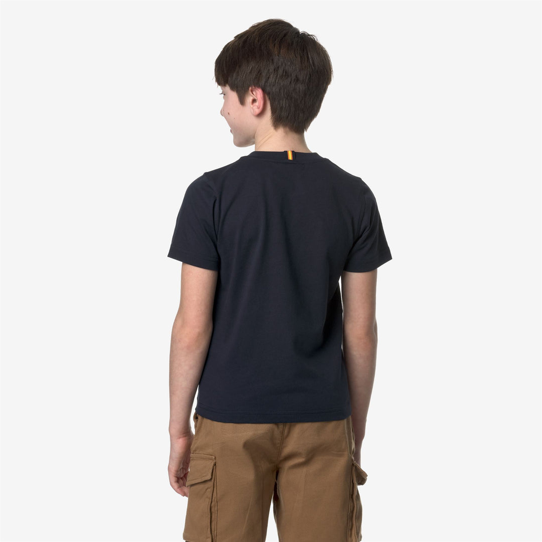 T-ShirtsTop Boy P. ODOM LET IT RAIN T-Shirt BLUE DEPTH Dressed Front Double		
