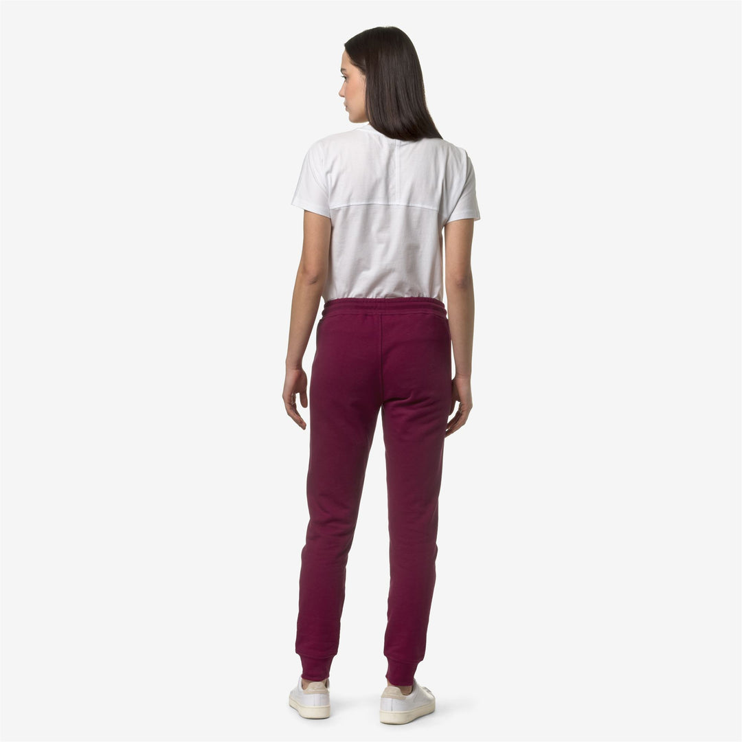 Pants Woman GINEVRA Sport Trousers RED DK Dressed Front Double		