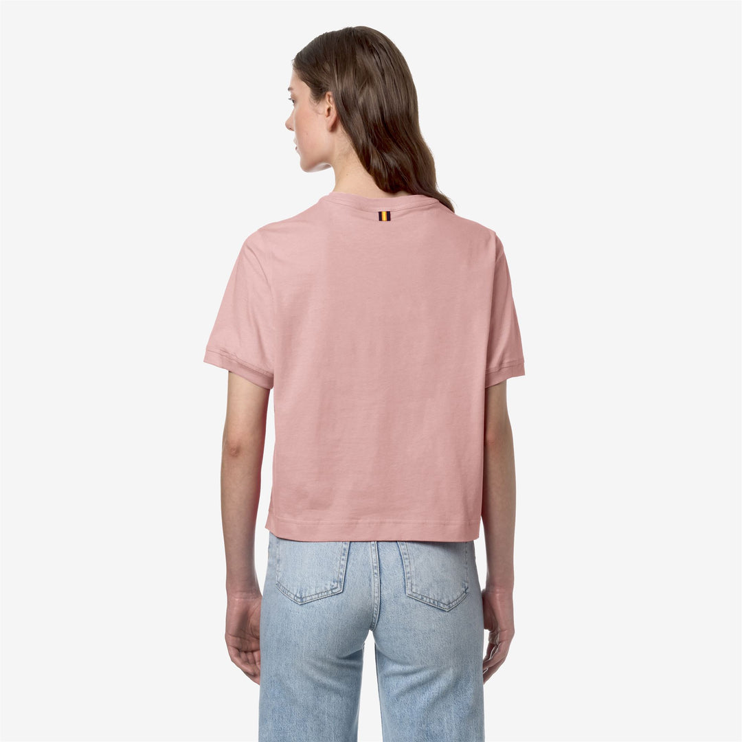T-ShirtsTop Woman AMELINE T-Shirt PINK ASH Dressed Front Double		