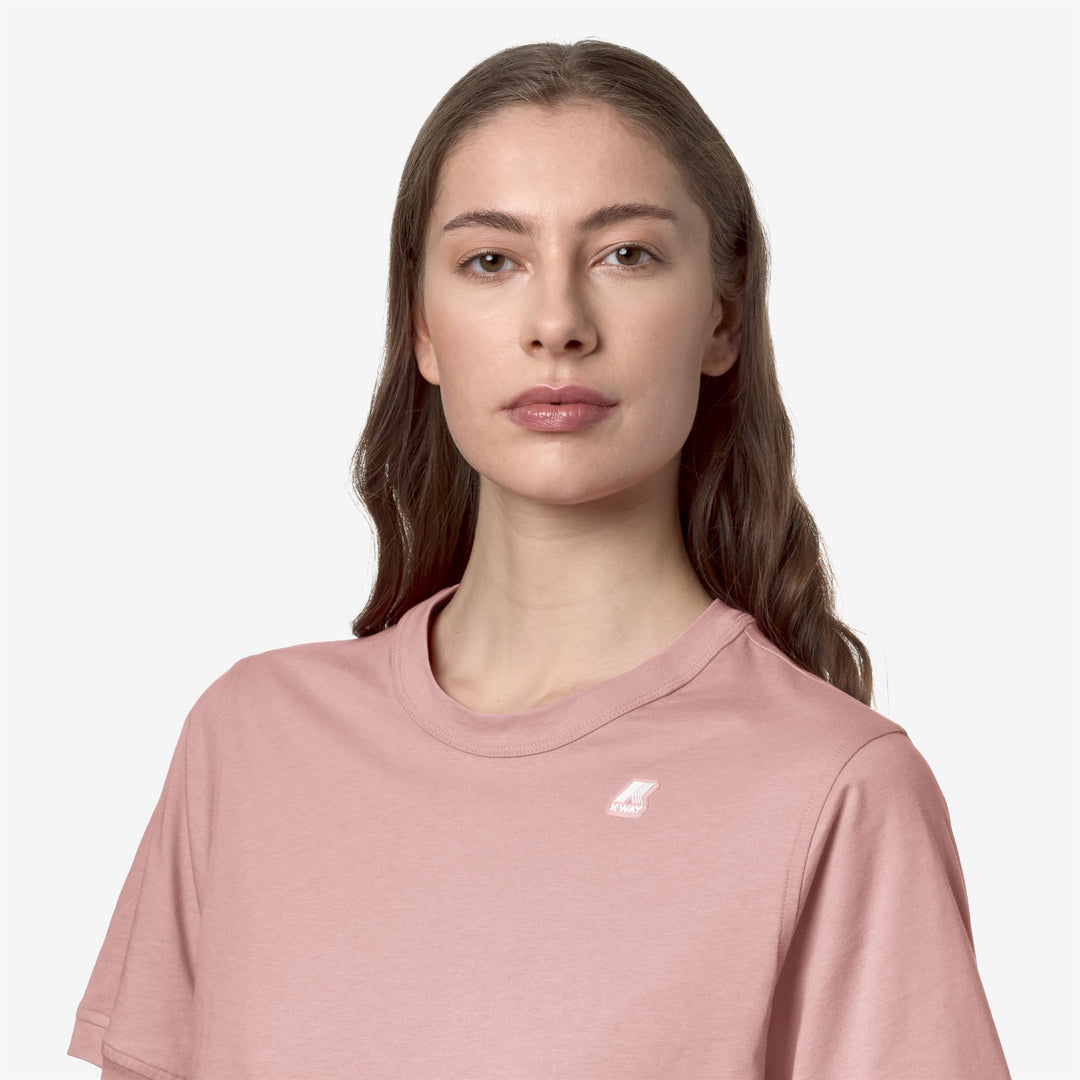 T-ShirtsTop Woman AMELINE T-Shirt PINK ASH Detail Double				