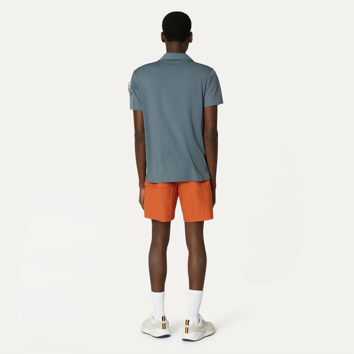 Shorts Man TAPRINNE Cargo ORANGE COPPER Dressed Front Double		