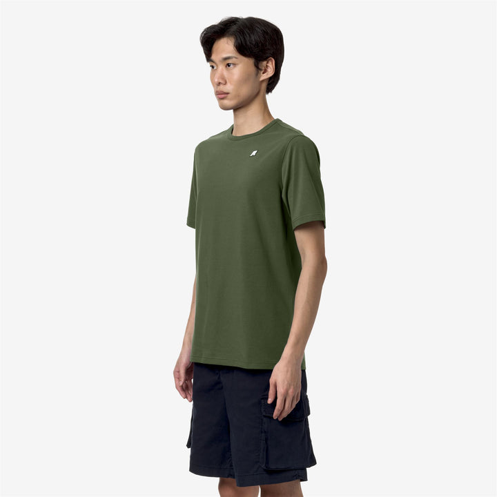 T-ShirtsTop Man ADAME STRETCH JERSEY T-Shirt GREEN CYPRESS Detail (jpg Rgb)			