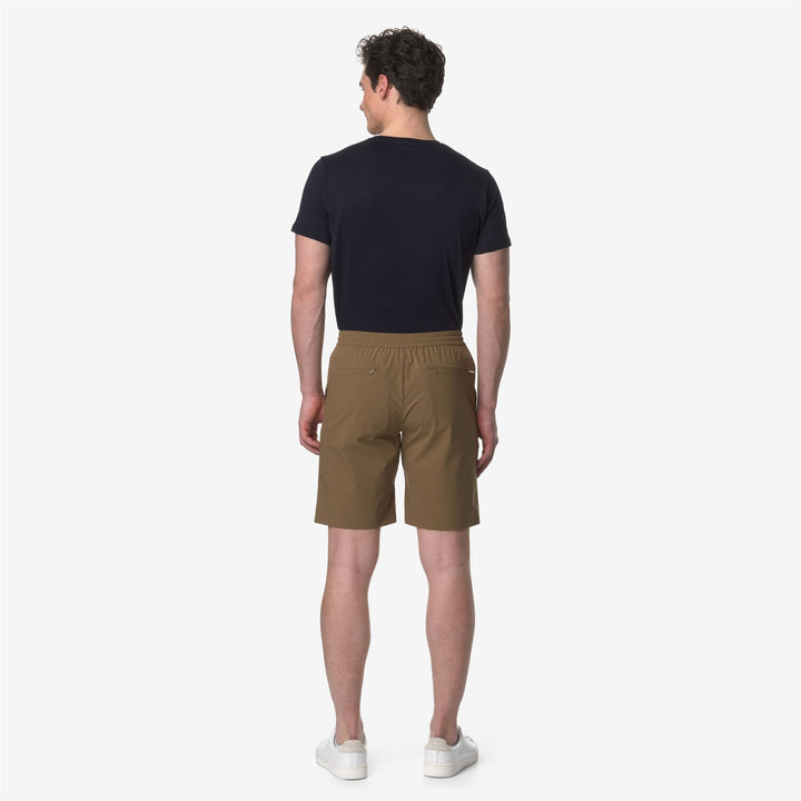 Shorts Man REMISEN Sport  Shorts BROWN CORDA Dressed Front Double		