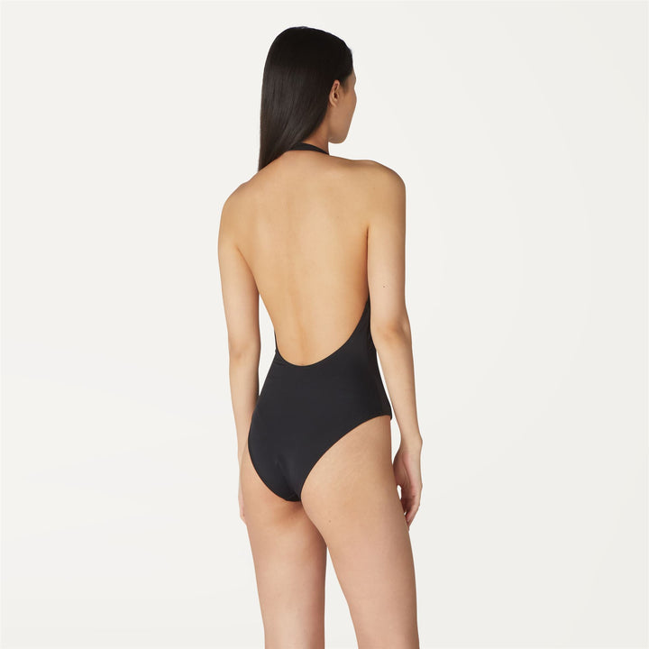 Bathing Suits Woman Sylvie Beach Swimsuit BLACK PURE Dressed Front Double		