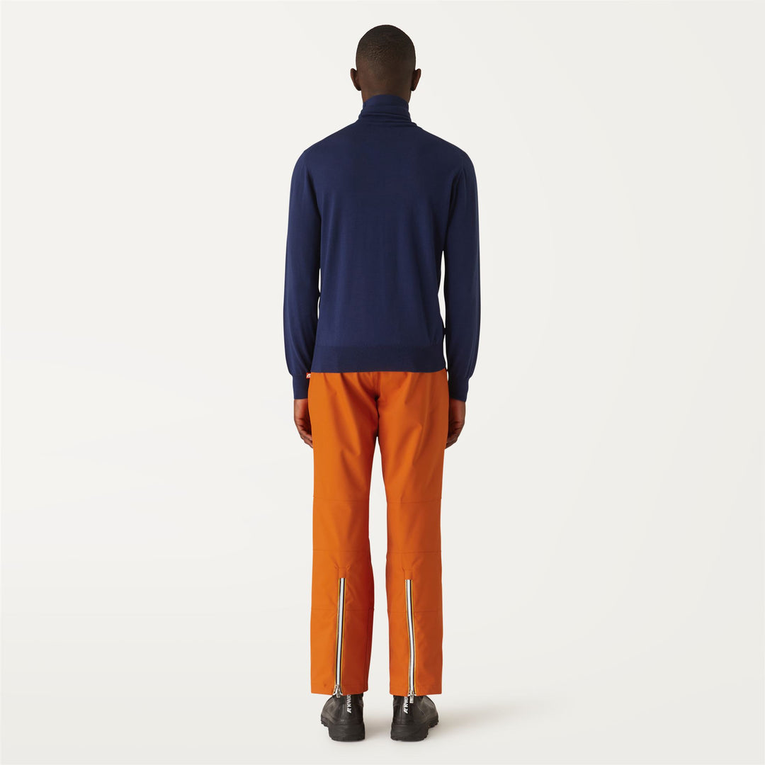 Pants Unisex Noe Micro Twill Sport Trousers ORANGE RUST Dressed Front Double		