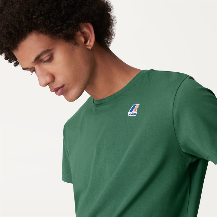 T-ShirtsTop Unisex LE VRAI EDOUARD T-Shirt GREEN DK Detail Double				