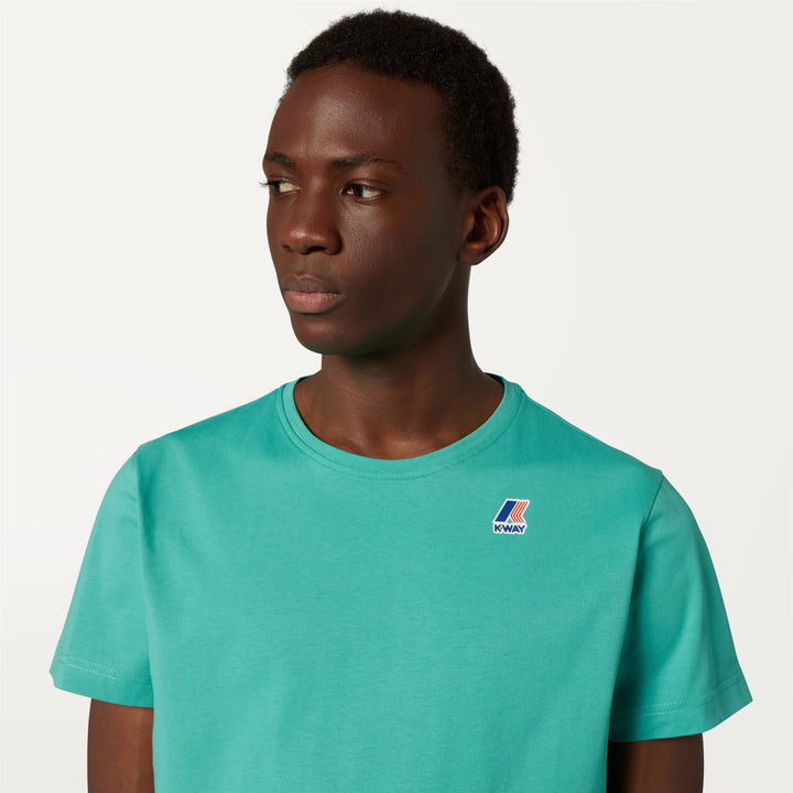 T-ShirtsTop Unisex LE VRAI EDOUARD T-Shirt GREEN MARINE Detail Double				