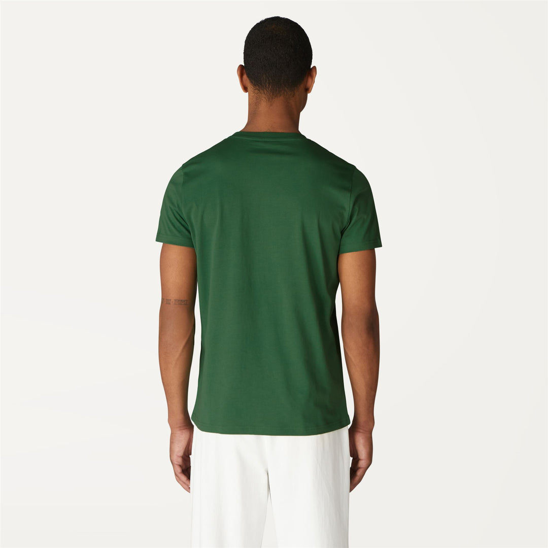 T-ShirtsTop Man Sigur T-Shirt GREEN DK Dressed Front Double		