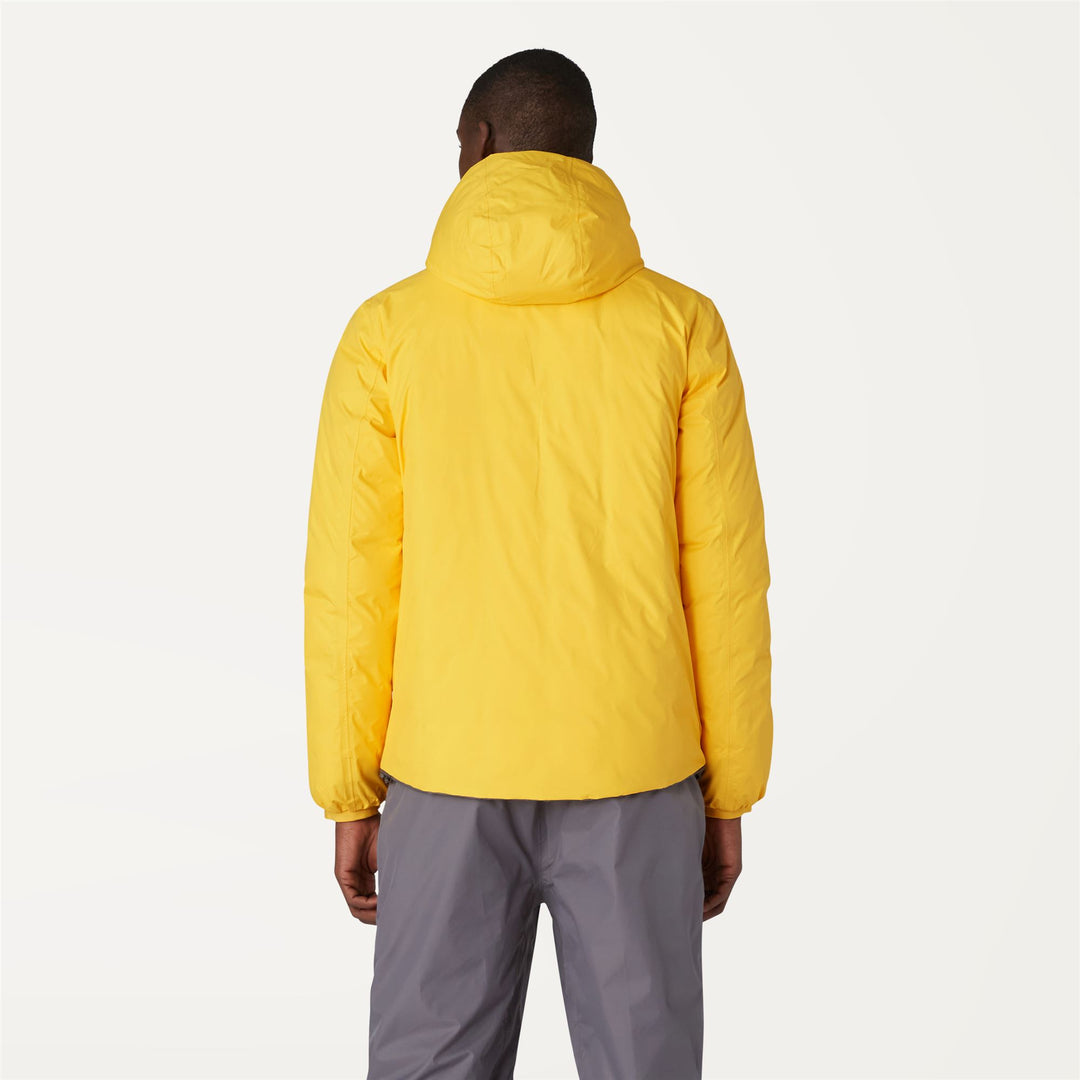 Jackets Man JACQUES THERMO PLUS.2 DOUBLE Short YELLOW - GREY SMOKED Dressed Front Double		