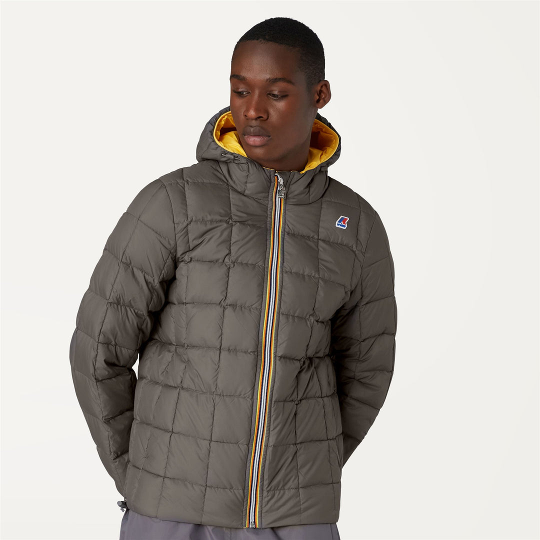 Jackets Man JACQUES THERMO PLUS.2 DOUBLE Short YELLOW - GREY SMOKED Detail Double				