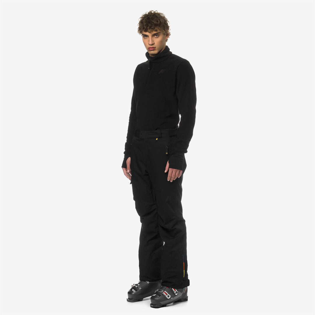 Pants Man AVRIEUX MICRO TWILL 2 LAYERS Sport Trousers BLACK PURE Detail (jpg Rgb)			
