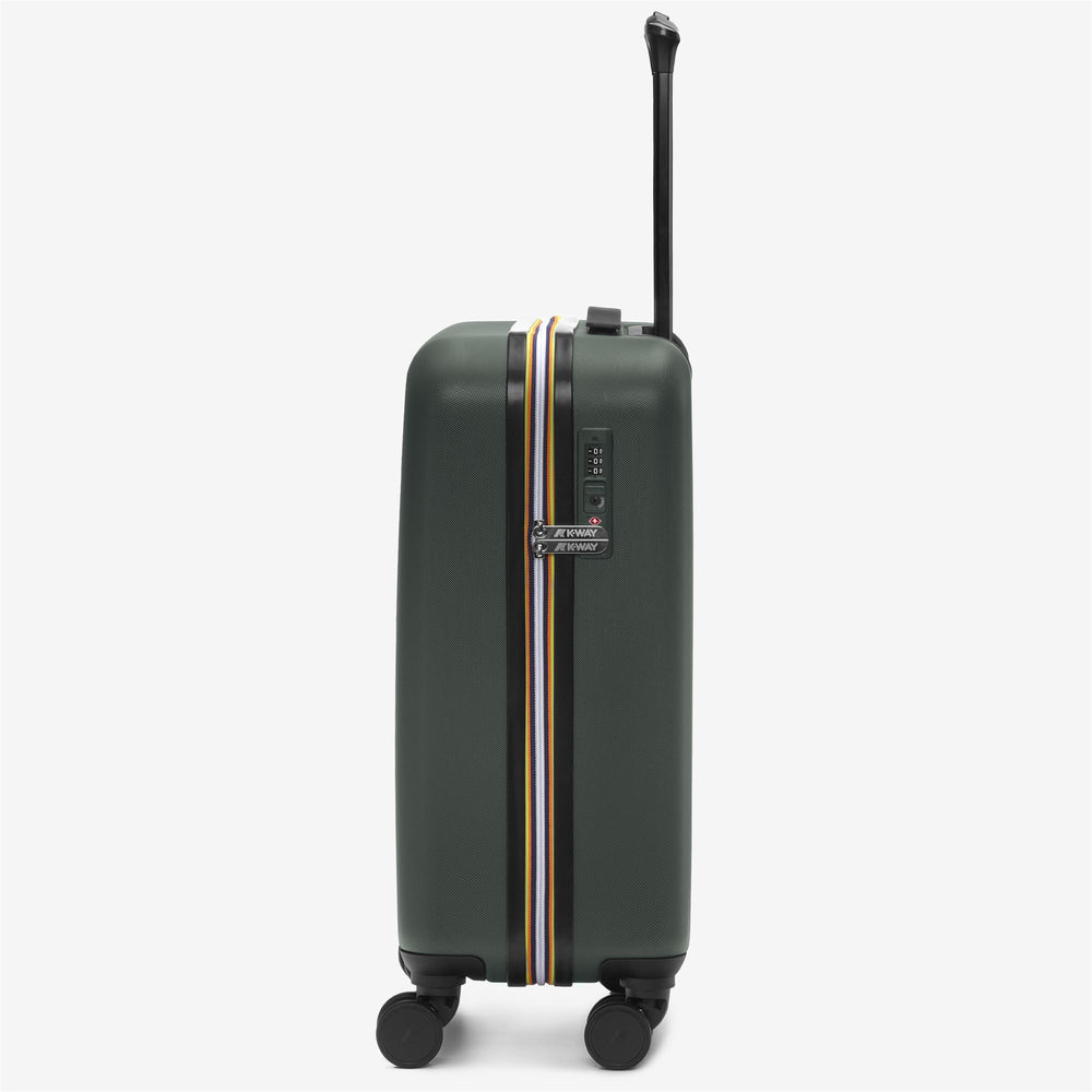 Luggage Bags Unisex CABIN TROLLEY SMALL Trolley GREEN BLACKISH  - BLUE MD COBALT Dressed Front (jpg Rgb)	