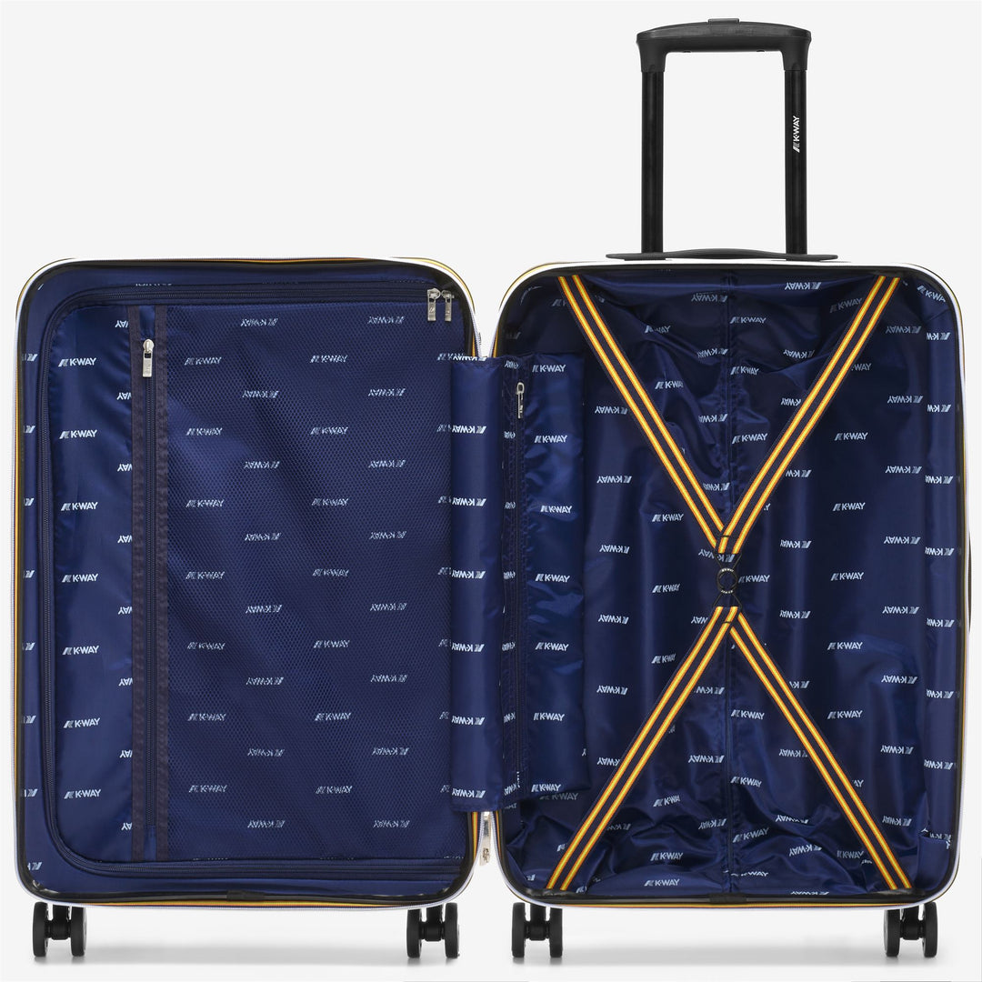 Luggage Bags Unisex CABIN TROLLEY MEDIUM Trolley WHITE - BLUE MD COBALT Dressed Side (jpg Rgb)		