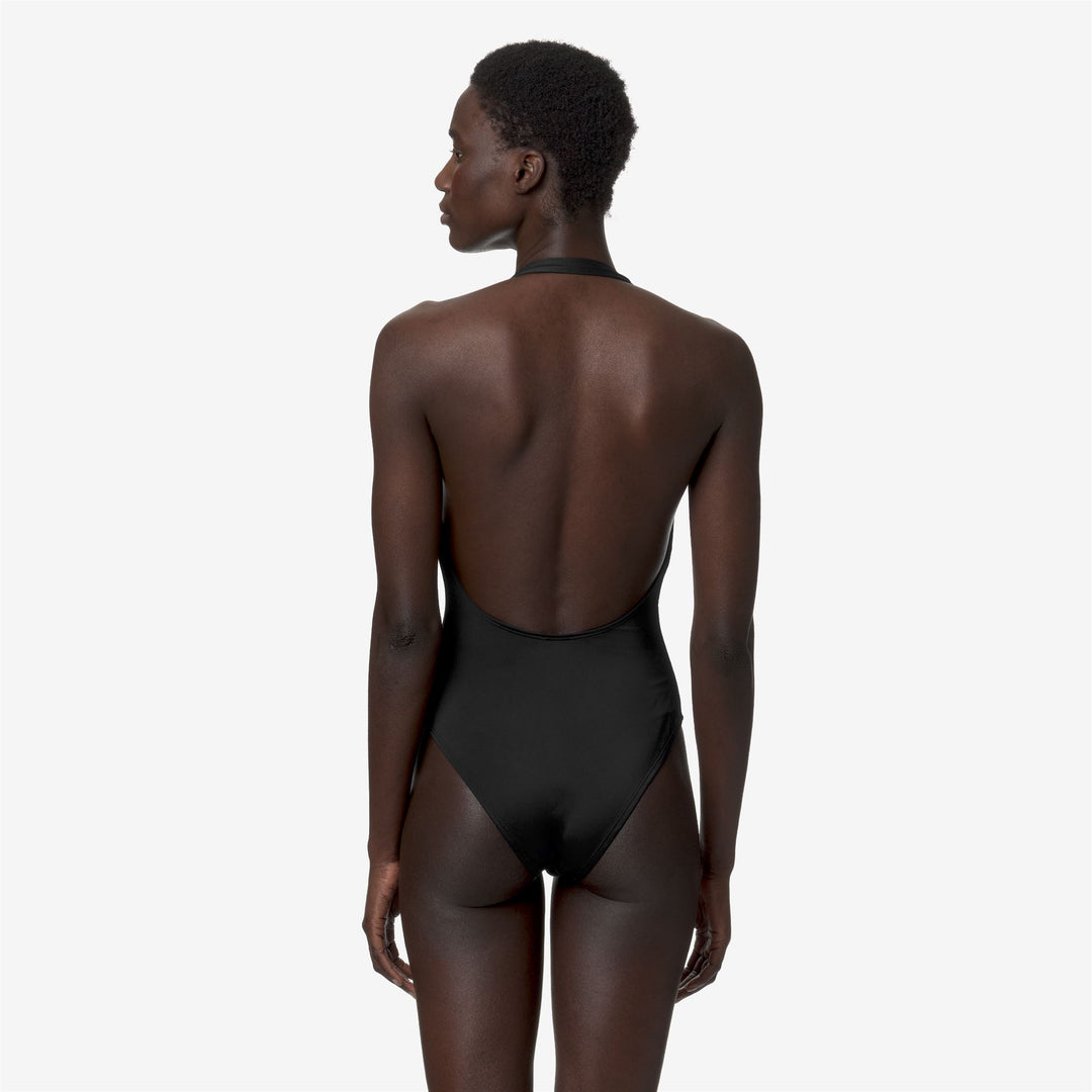 Bathing Suits Woman Sylvie Beach Swimsuit BLACK PURE Dressed Front Double		