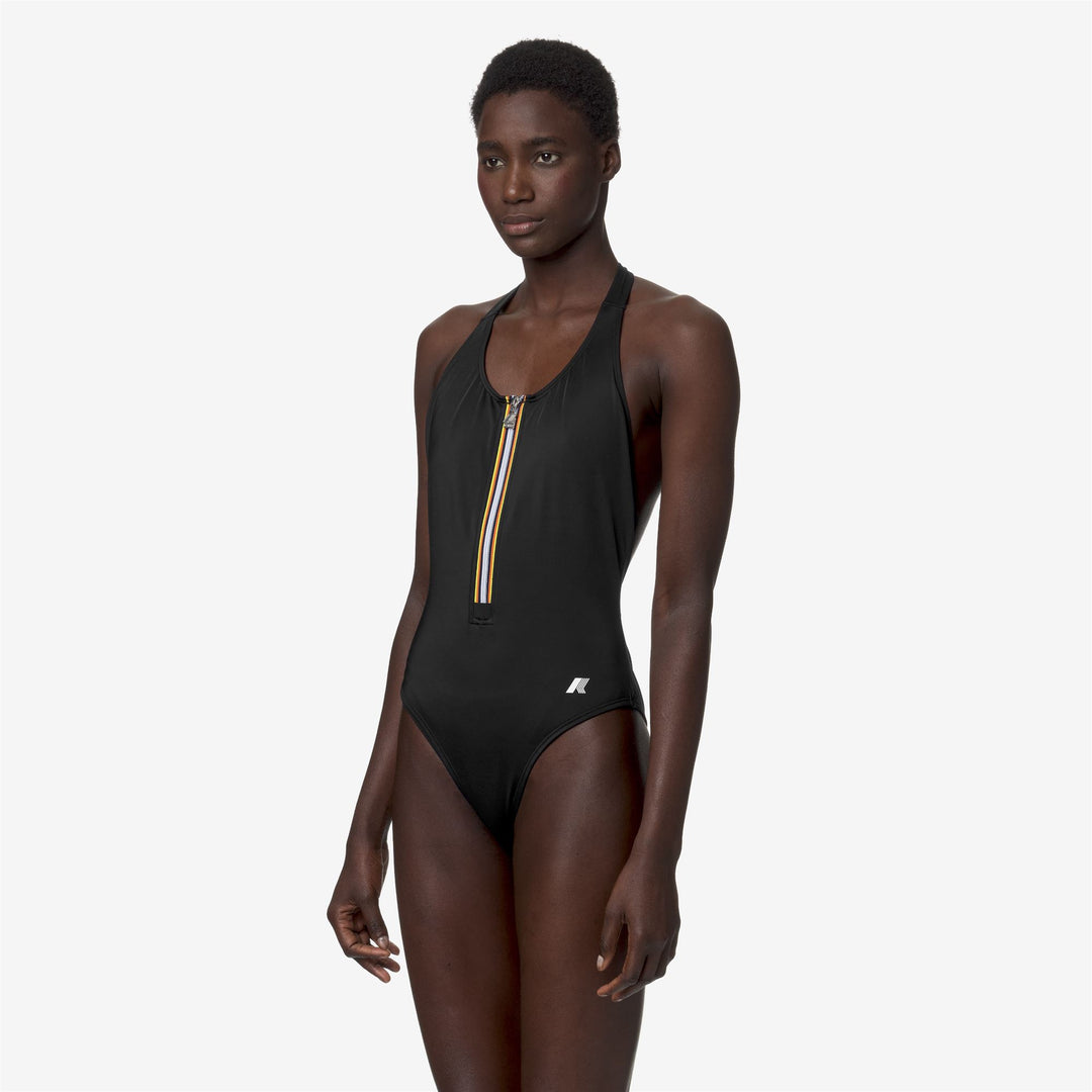 Bathing Suits Woman Sylvie Beach Swimsuit BLACK PURE Detail (jpg Rgb)			
