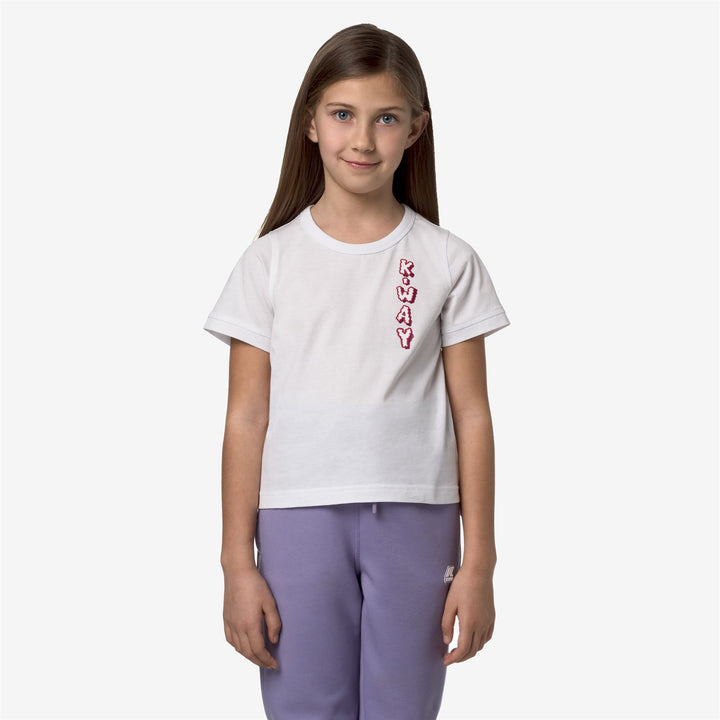 T-ShirtsTop Girl P. EMEL CLOUDY T-Shirt WHITE Dressed Back (jpg Rgb)		