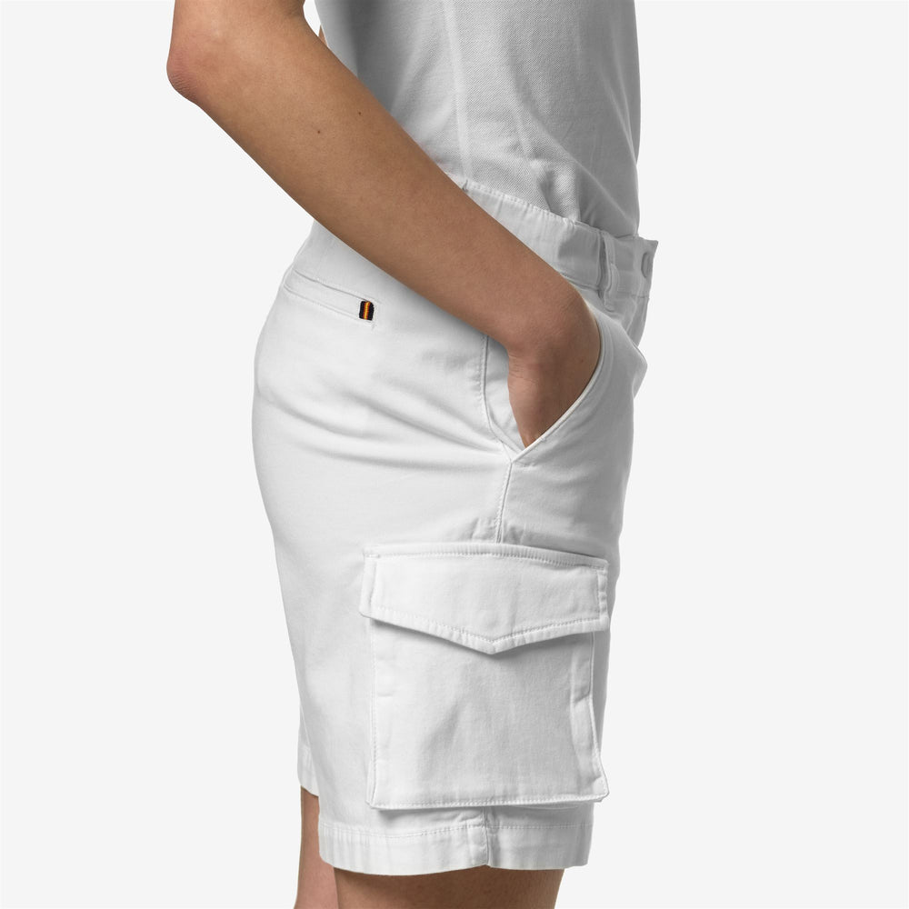 Shorts Woman ALYSANE Cargo WHITE Detail Double				