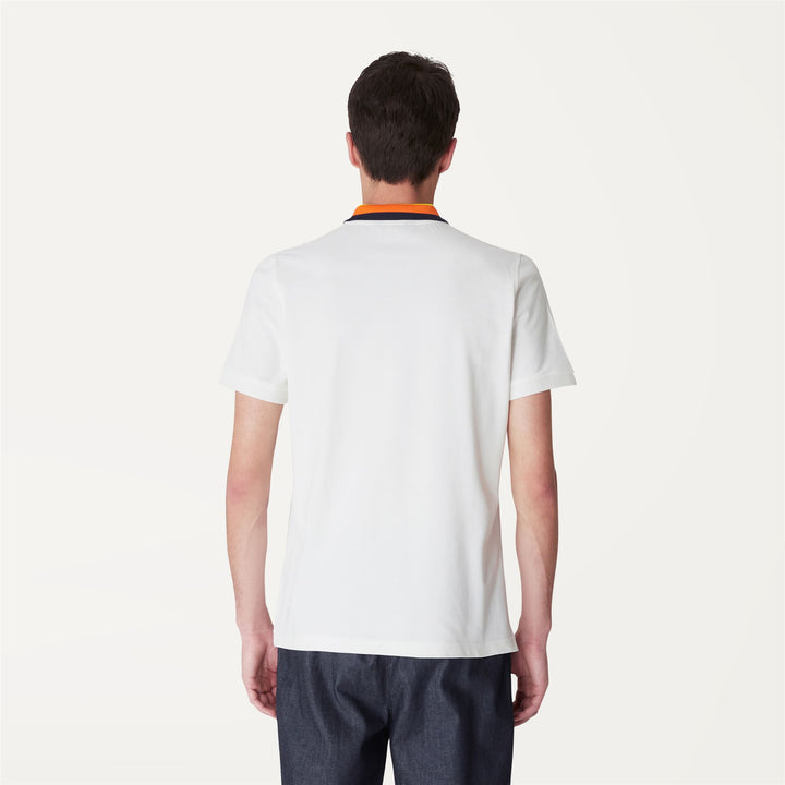 Polo Shirts Man OLIVET Polo WHITE Dressed Front Double		