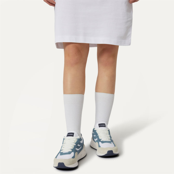 Sport Shoes Unisex TRAINING 3.0 LACES Low Cut WHITE - AZURE BLIZZARD - BEIGE LT - BLUE DEPTH Dressed Front Double		