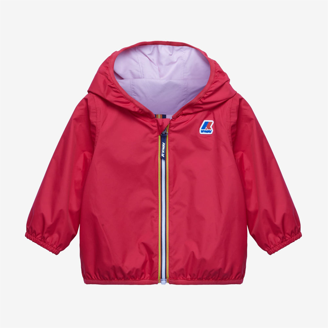 Jackets Kid unisex E. JACQUES PLUS.2 DOUBLE Short RED BERRY - PINK ROSE Photo (jpg Rgb)			