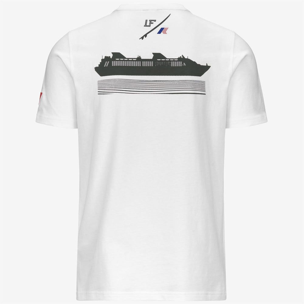 T-ShirtsTop Unisex ODOM LOGO LF T-Shirt WHITE Dressed Front (jpg Rgb)	