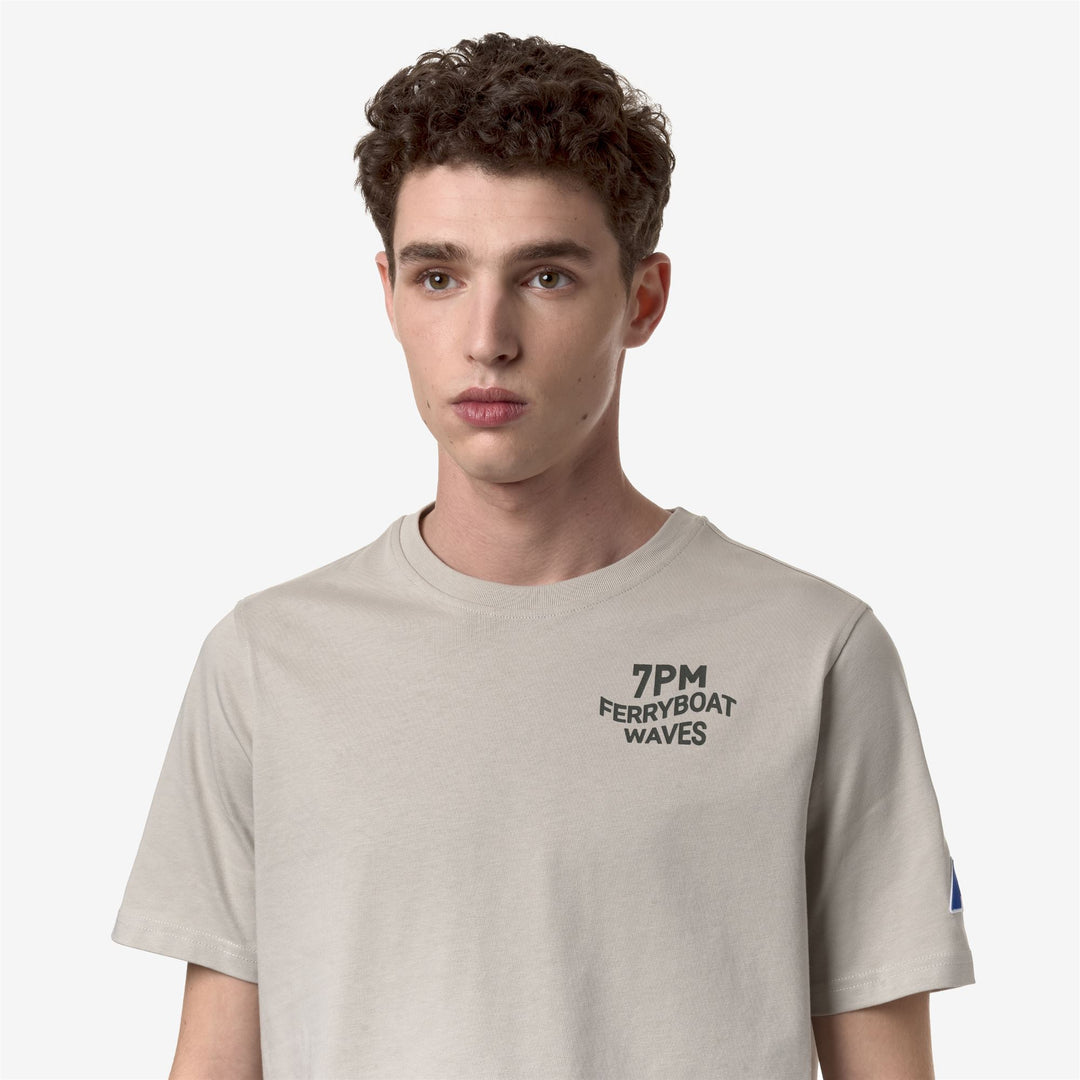 T-ShirtsTop Unisex ODOM LOGO LF T-Shirt BEIGE LT Detail Double				
