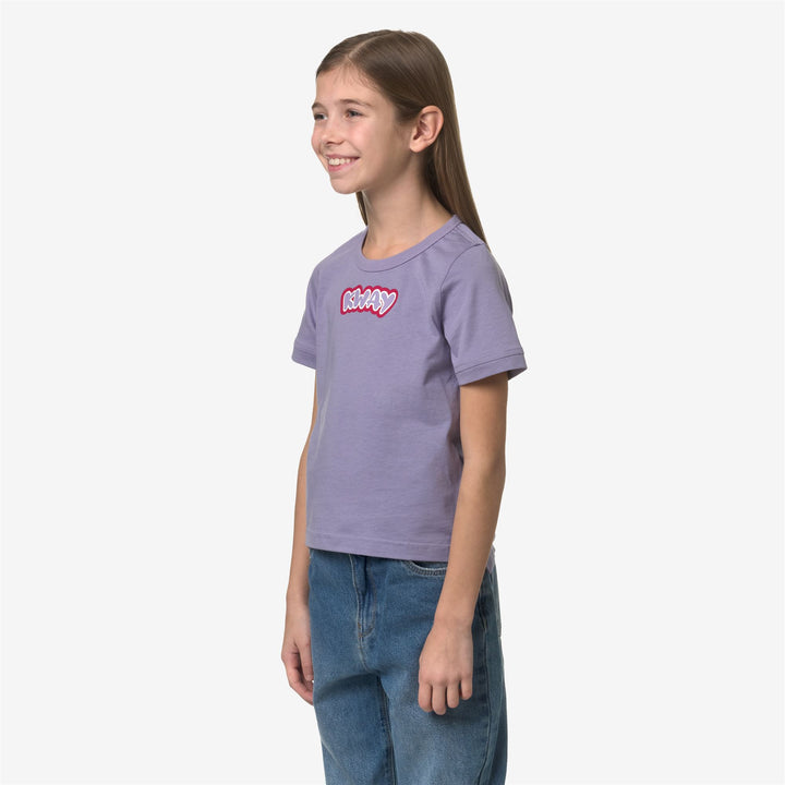 T-ShirtsTop Girl P. EMEL GRAPHIC T-Shirt VIOLET GLICINE Detail (jpg Rgb)			