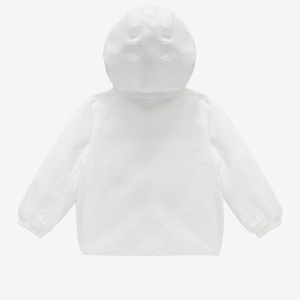 Jackets Kid unisex E. JACK RIPSTOP MARMOTTA Short WHITE-BEIGE GREY Dressed Front (jpg Rgb)	