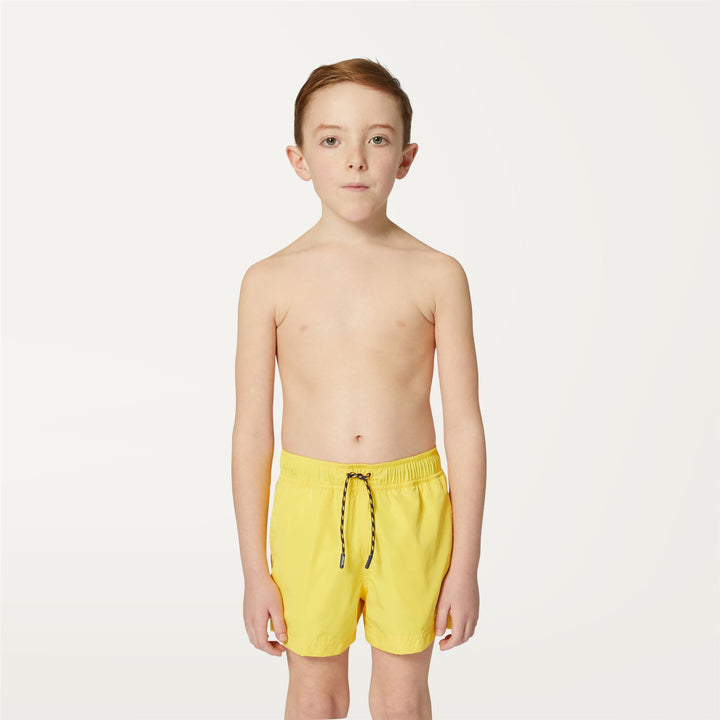 Bathing Suits Boy P. HAZEL Swimming Trunk YELLOW SUNSTRUCK Dressed Back (jpg Rgb)		