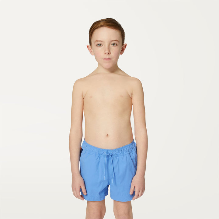 Bathing Suits Boy P. SALT Swimming Trunk BLUE ULTRAMARINE Dressed Back (jpg Rgb)		